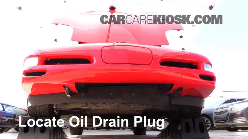 2002 Chevrolet Corvette 5.7L V8 Convertible Huile Changer l'huile et le filtre à huile